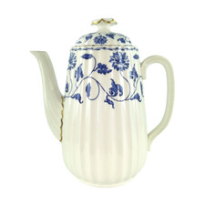 Spode Blue Colonel Coffee Pot with Lid Blue & White Y6235 2 Pint
