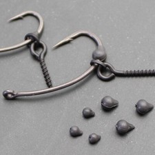 Tungsten Hook bead Stops Carp Fishing Terminal Tackle Black 2 Sizes in stocked