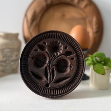 Antique Treen Butter Stamp