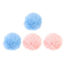  4 Pcs Plush Brooch Clothing