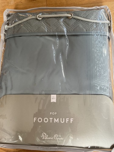 Silver cross pop footmuff - silver,