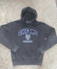 Official Oxford University Grey Embroidered Pullover Hoodie Size Small p2p 20”