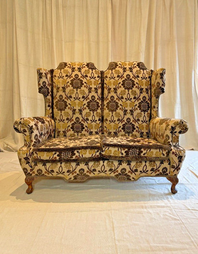 Antique highback two seat - antique,