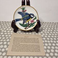 Franklin Porcelain 1981 Mini Plate. Songbirds Of The World. "Bluetit"
