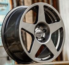 17" Grey Five Alloy Wheels Fits Audi 80 90 100 Saab 900 9000 4x108