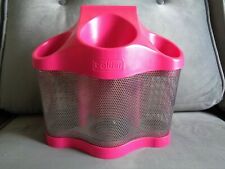 POLDER PINK HAIR ACCESSORIES STORAGE STATION HOLDER CADDY FOR HAIRDRYER ETC.