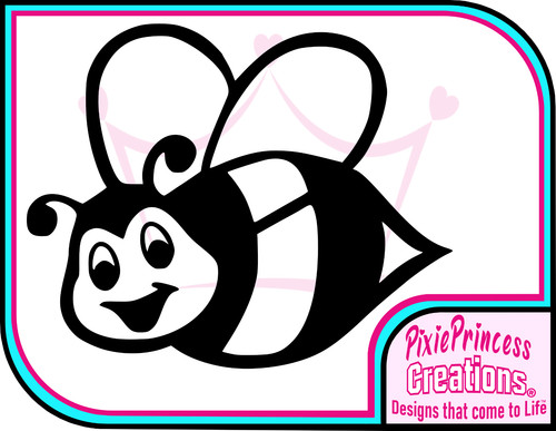 Bumble bee sticker - bee, b
