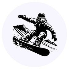 24 x 'Snowboarder' Stickers