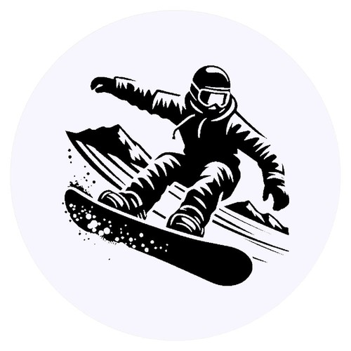 Snowboarder stickers - 24,