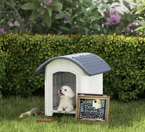 Pawhut outdoor dog kennel - dog,