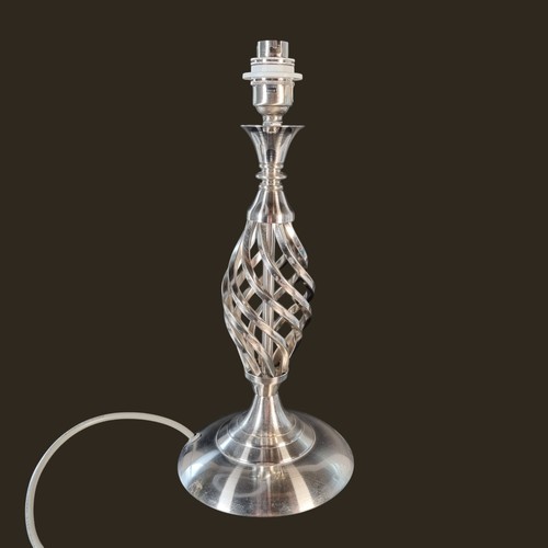Silver table lamp searchlight - silver,