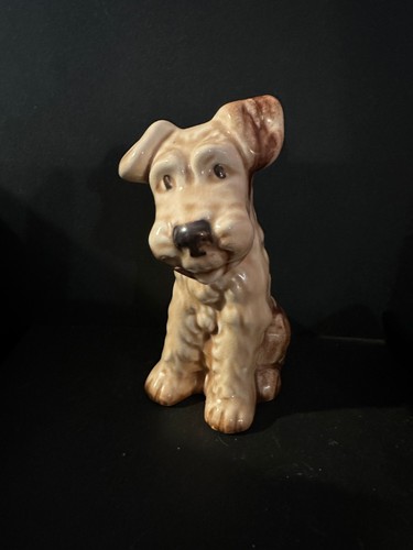 Sylvac sitting terrier dog - sylvac,