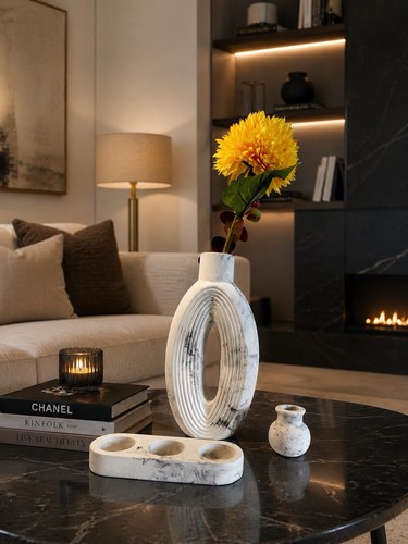 Luxury marble vase set - vase, –