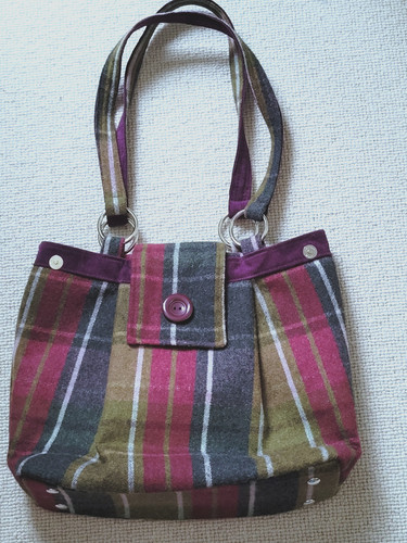 Earth squared bag checked - bag,
