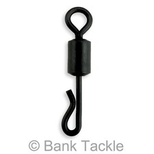 Quick Change Size 8 Swivels Matt Black Anti Glare Carp Fishing Rig Swivels (SQ)