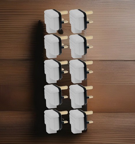 Amp plug tops - white, heavy