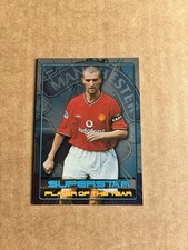 Topps Premier Gold 2001 - Superstar Blue Foil #S1 Roy Keane Manchester United
