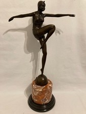 A Large patinated Bronze study