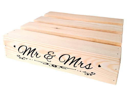 Square wooden rustic - 14",