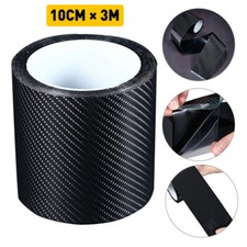 10CM Carbon Fiber Car Stickers Door Sill Scuff Anti Scratch Tape Protection Film