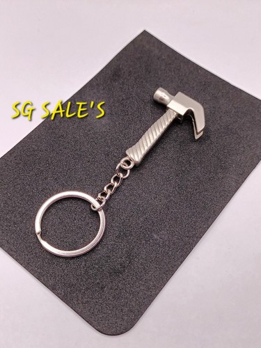 Hammer keyring keychain metal - keyring,