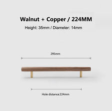 Walnut Wood Cabinet Handles