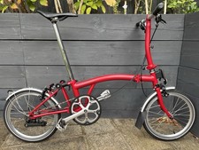 Brompton C Line folding bike S2L Explore in House Red - Hardly Used Condition