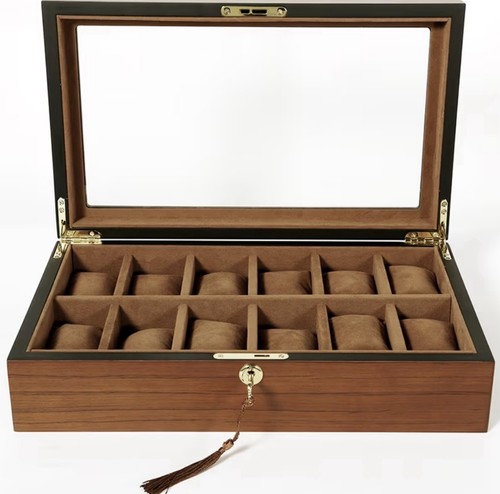 Wooden watch box display - box,