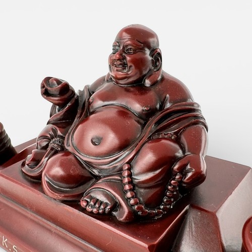 Happy buddha lotus vintage - lotus,