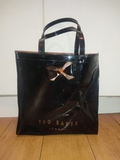 Ted Baker Women's Tote Bag London Black With Gold Some Scuffs And Marks On It