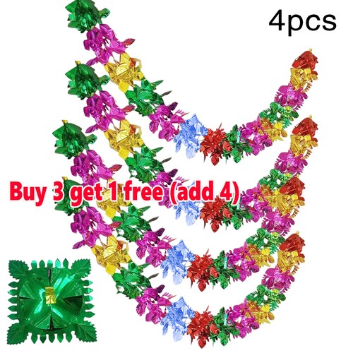 4pcs christmas foil - christmas, garland
