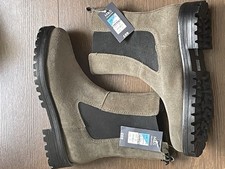 M&S Collection Ladies Khaki Chelsea Ankle Boots Uk Size 5.5 Standard Fit BNWT