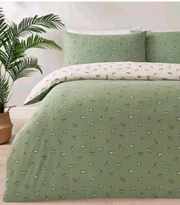 Asda Home George Dogs Print Green Microfiber Reversible Double Duvet Set