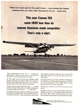 AABK10 MAGAZINE ADVERT 11X8" THE CESSNA 150 AEROPLANE