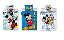 New Disney Mickey Mouse Baby Toddler Bedding Set 100% COTTON Cot Bed Blue