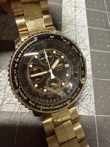 Seiko flightmaster gold - -,