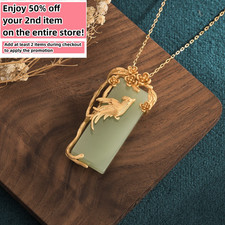 Jade Pendant Necklace Charm