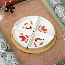 5 Piece Round Ceramic