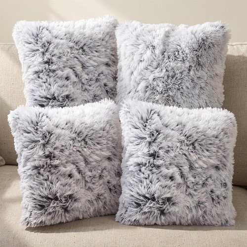 Faux fur cushion - x,