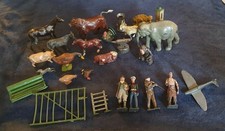 Bundle Of Vintage Lead Animals & Figures - Mostly damaged - Britain's J.Hill 