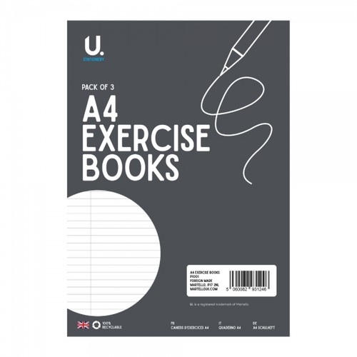 Lined exercise books 3 - a4,