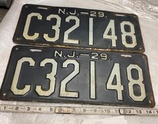 Vtg Set 1929 NJ New jersey