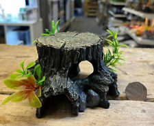 Sml Tree Stump  Plants Natural Looking Aquarium Ornament Fish Tank Hideaway Cave