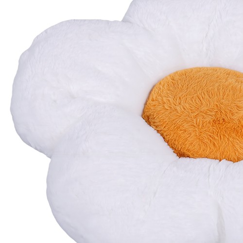 White flower shaped - white, throw