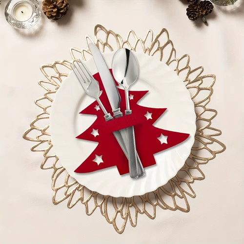 12pcs christmas tree placemats - christmas,