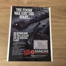 GUNS117 MAGAZINE ADVERT 12X9 SIMMONS WHITETAIL CLASSIC SCOPES