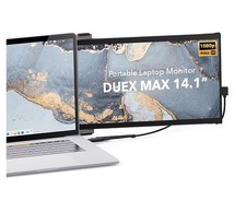 DUEX MAX 14.1 inch Portable Monitor, USB-C, 1080P, Grey, PC/MAC, USED GRADE A