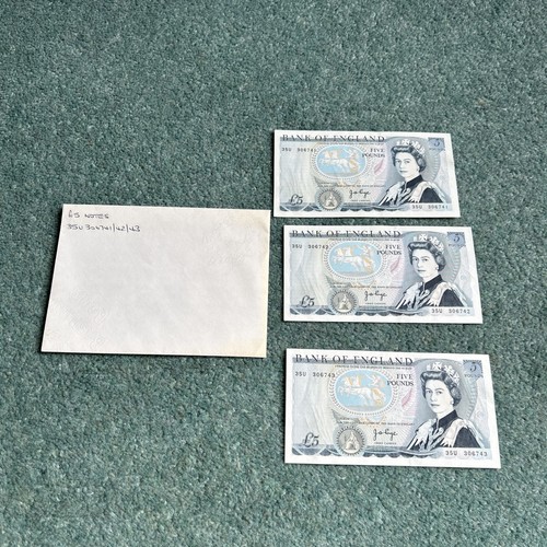Old five pound - £5, note