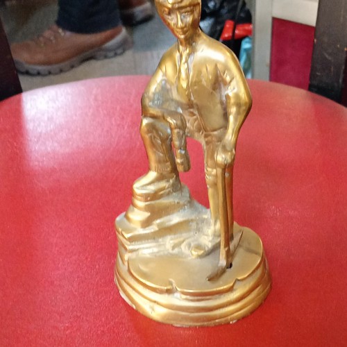 Vintage brass miner - brass, figure