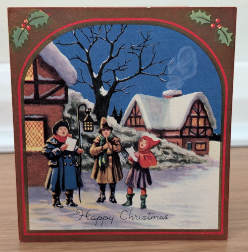 Vtg used christmas 1950 - vtg,